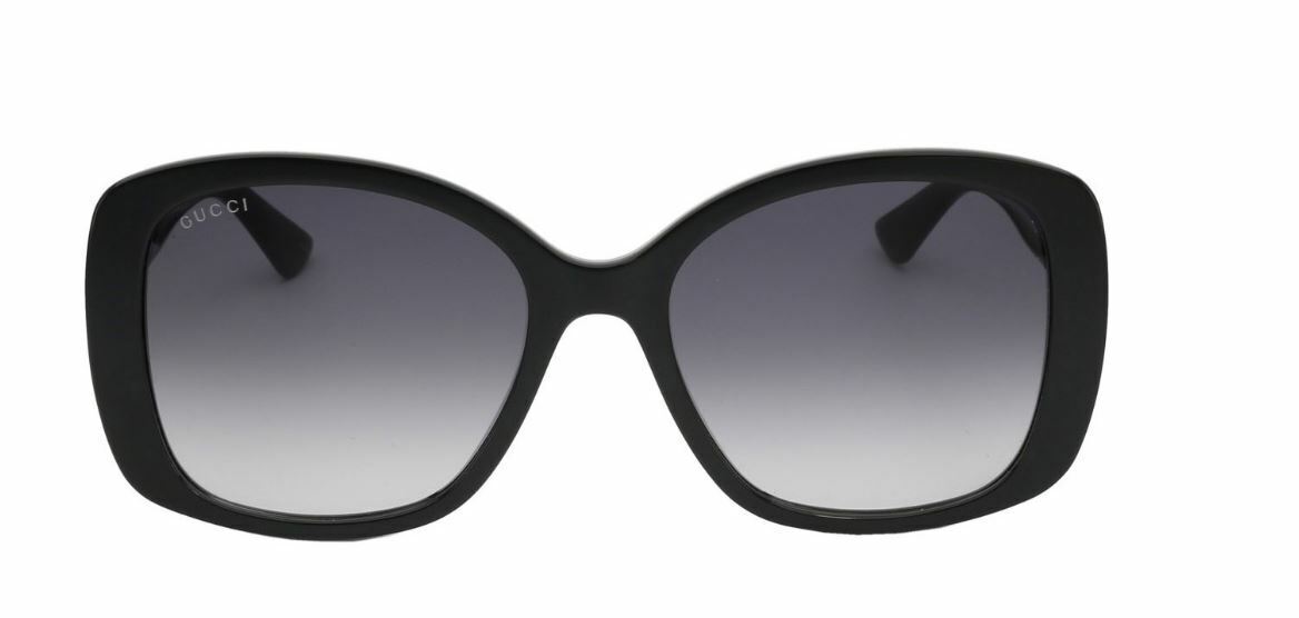 Gucci GG 0762S 001 Black/Gray Gradient Butterfly Women's Sunglasses