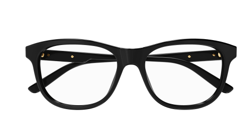 Gucci GG1292O-001 Black Clear Soft Cat Eye Men's Eyeglasses