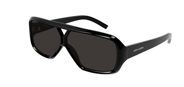 Saint Laurent SL 569Y 001 Black Mask Rectangular Women's Sunglasses