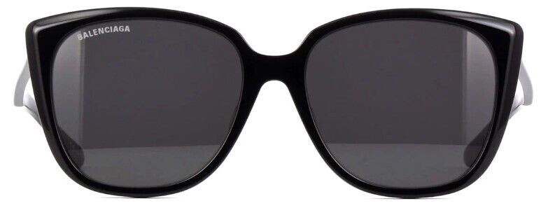 Balenciaga BB0175SA 001 Black/Grey Square Full-Rim Women's Sunglasses