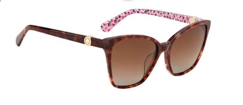 Kate Spade Amiyah/G/S 0086/LA Dark Havana/Brown Polarized Sunglasses