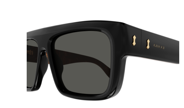 Gucci GG1461S 001 Black/Grey Square Men's Sunglasses