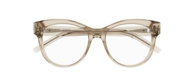 Saint Laurent SL M108 008 Beige Round Women's Eyeglasses