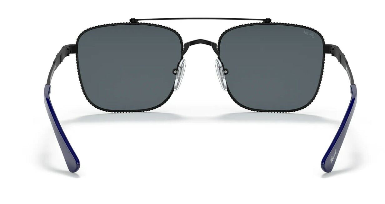 Persol 0PO 2487S 1111R5 Black Silver/Blue Men's Sunglasses
