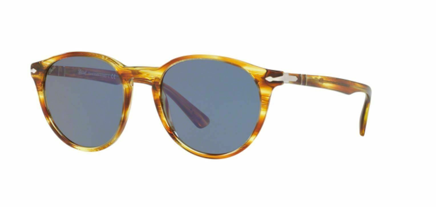Persol 0PO 3152 S 904356 STRIPED BROWN YELLOW Sunglasses