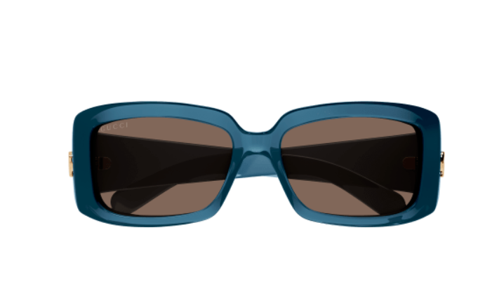 Gucci GG1403S 003 Blue/Brown Rectangle Women's Sunglasses