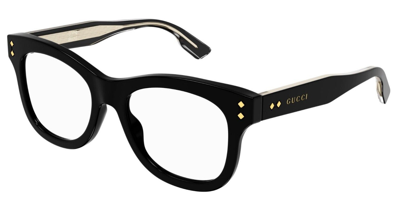 Gucci GG1086O 005 Black Soft Cat-Eye Women's Eyeglasses