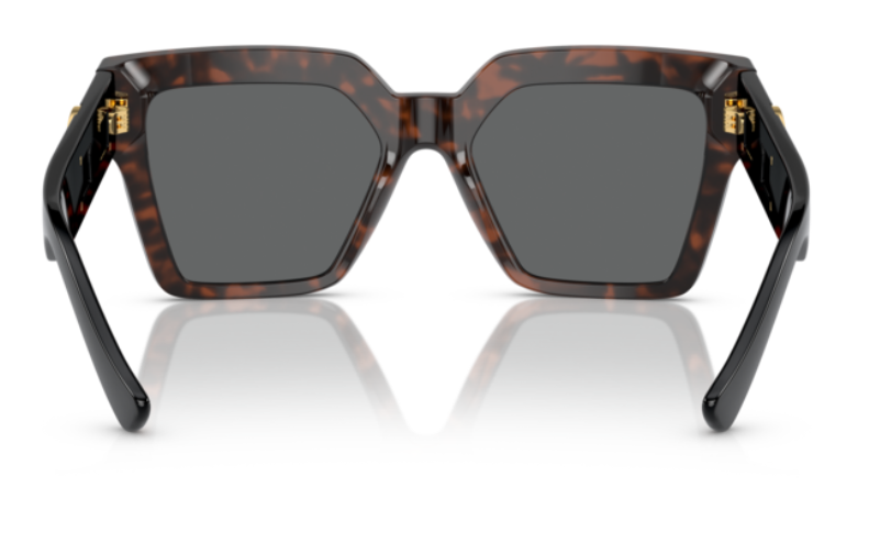 Versace 0VE4458 542987 Havana/Dark Grey Square Women's Sunglasses