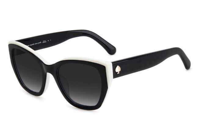 Kate Spade Yolanda/S 0807/90 Black-White/Grey Gradient Women's Sunglasses