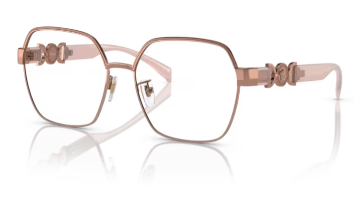Versace VE1291D 1412 - Rose gold Oval Women's Eyeglasses
