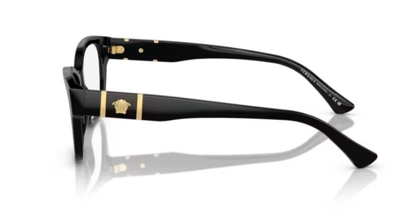 Versace 0VE3344 GB1 Black/Clear Cat Eye 54 mm Women's Eyeglasses