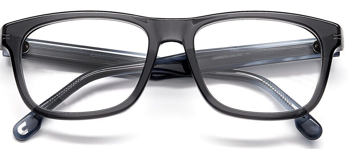 Carrera Carrera 249 0KB7 00 Grey Rectangular Unisex Eyeglasses