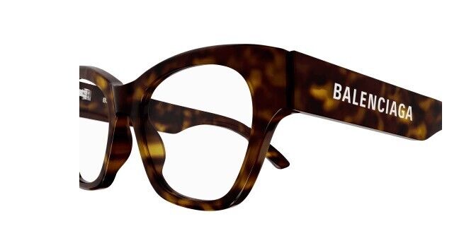 Balenciaga BB0263O 002 Havana Cat-Eye Women's Eyeglasses