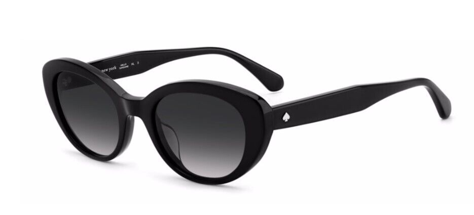 Kate Spade Crystal/S 0807/90/Black/Grey Shaded Oval Women's Sunglasses