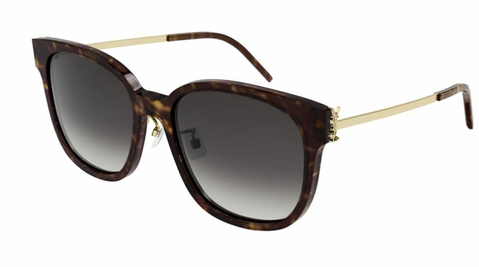 Saint Laurent SL M48S_C/K 004 Havana Gold/Grey Gradient Square Women Sunglasses