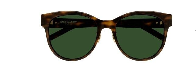 Saint Laurent SL M107/K 003 Havana/Green Round Women's Sunglasses