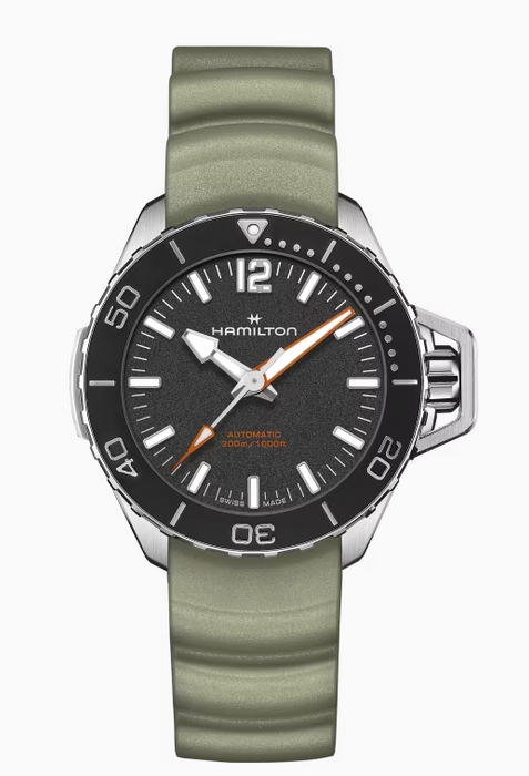 Hamilton Khaki Navy Frogman Automatic Black Dial Men's Watch H77455331