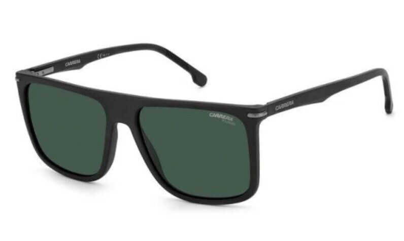 Carrera 278/S 003/UC Matte Black/Green Polarized Rectangle Men's Sunglasses