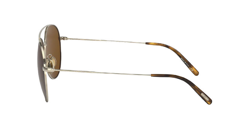 Oliver Peoples 0OV 1286S AIRDALE Soft Gold/Brown Polarized Sunglasses