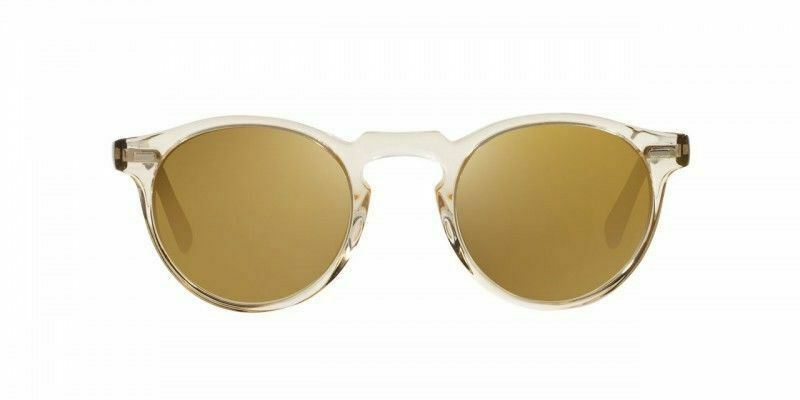 Oliver Peoples OV5217S Gregory Peck Sun 1485W4 Buff/Brown Mirror 50mm Sunglasses