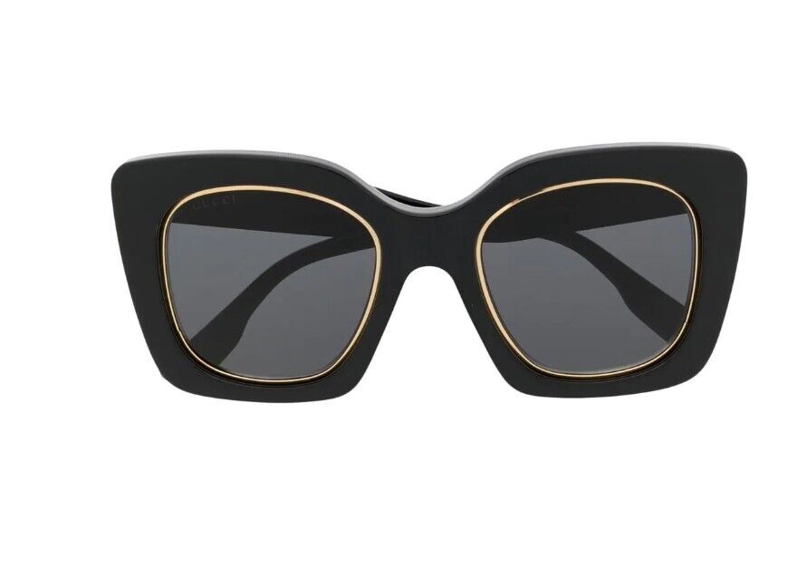 Gucci GG1151S 001 Black/Grey Cat-Eye Women's Sunglasses
