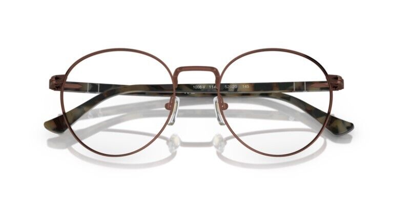 Persol 0PO1008V 1148 Brown/Brown tortoise Round Unisex Eyeglasses