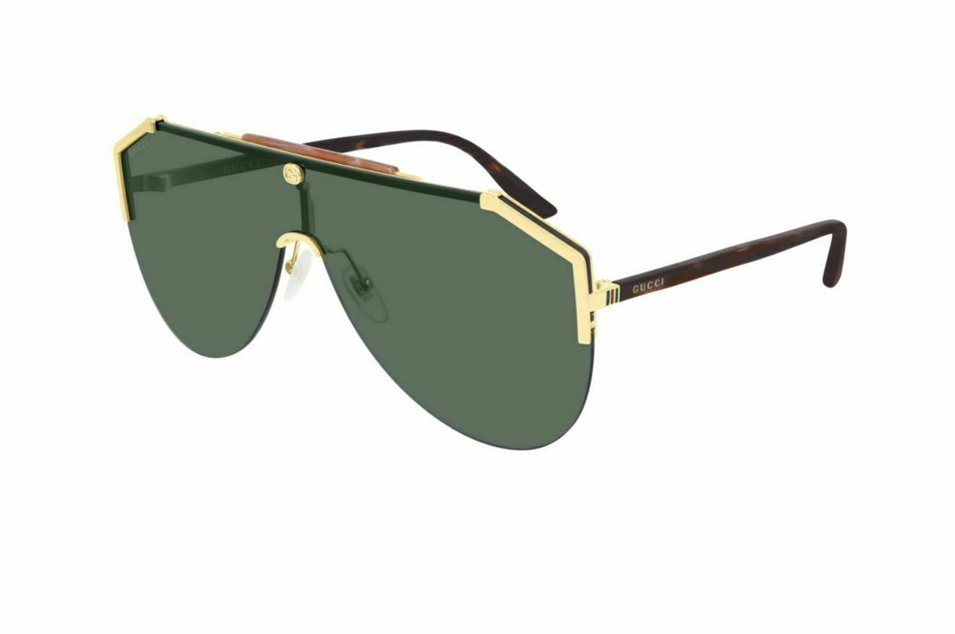 Gucci GG 0584S 002 Gold Havana/Green Sunglasses