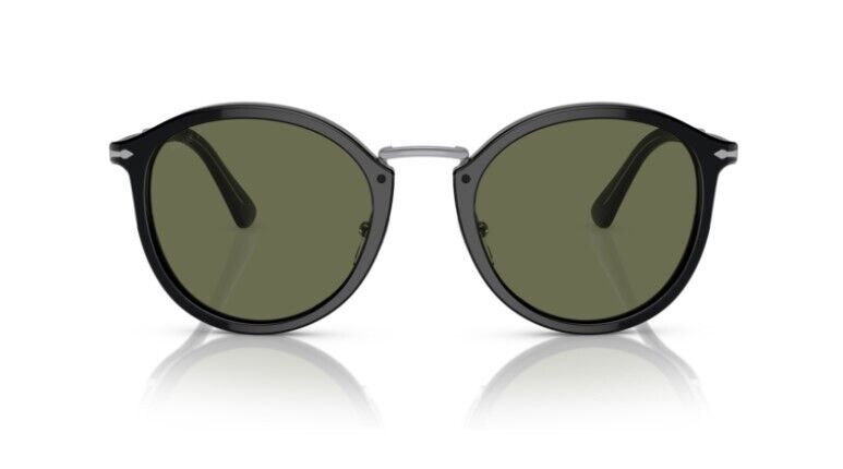Persol 0PO3309S 95/58 Black/Green Polarized Unisex Sunglasses