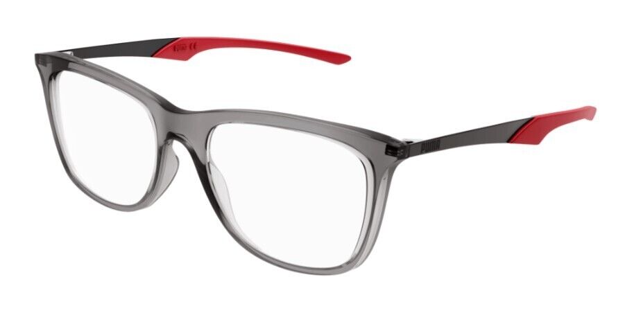 Puma PU0356O 003 Grey-Grey Rectangular Full-Rim Unisex  Eyeglasses