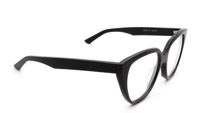 Balenciaga BB0129O 001 Black/Black Cat-Eye Full-Rim Women's Eyeglasses