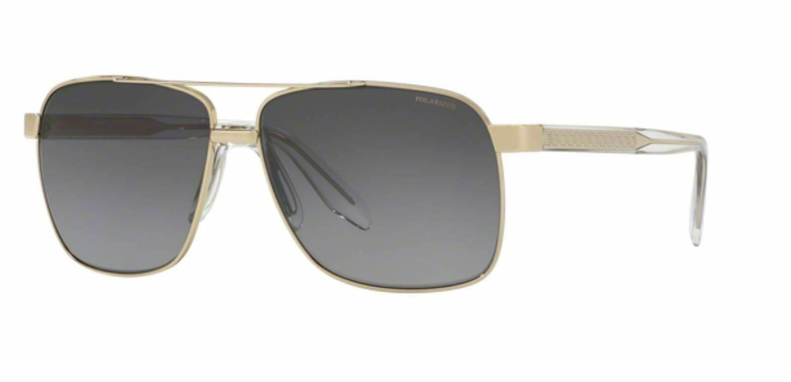 Versace 0VE 2174 1252T3 PALE GOLD Polarized Sunglasses