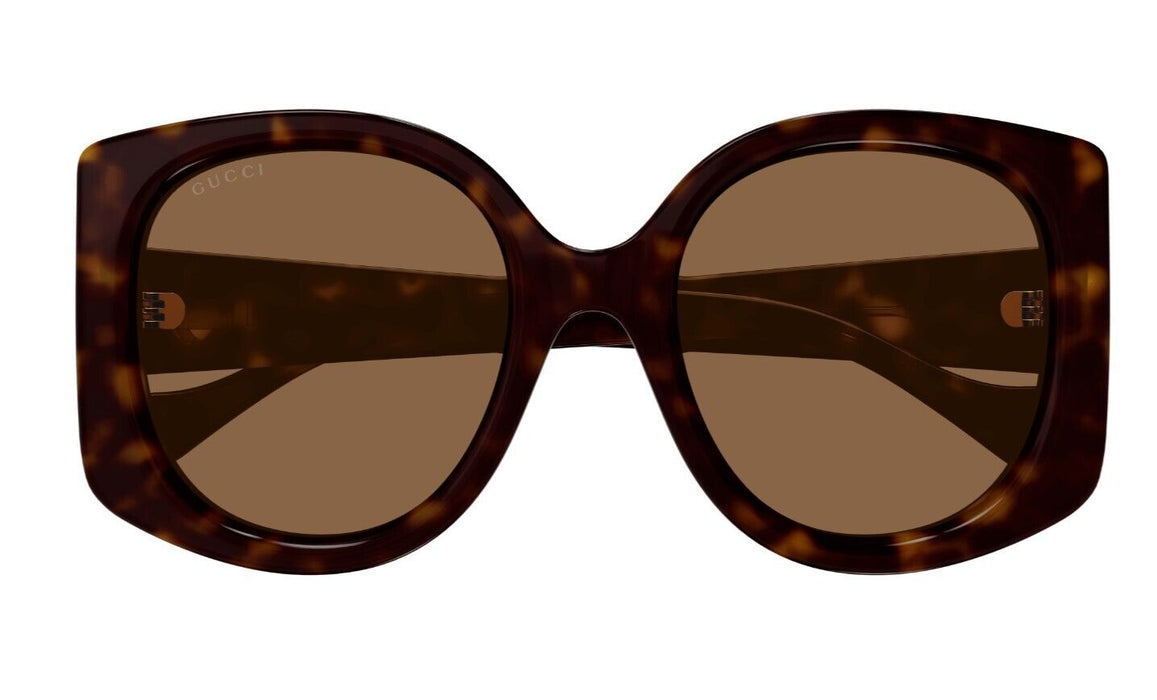 Gucci GG1257S 002 Havana/Brown Oversize Women's Sunglasses