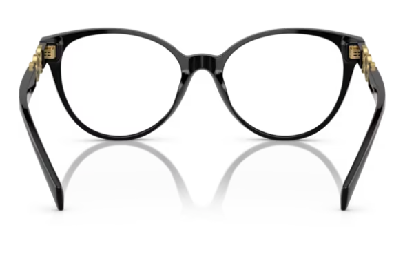 Versace 0VE3334 GB1 Black/ Clear Cat Eye 53mm Women's Eyeglasses