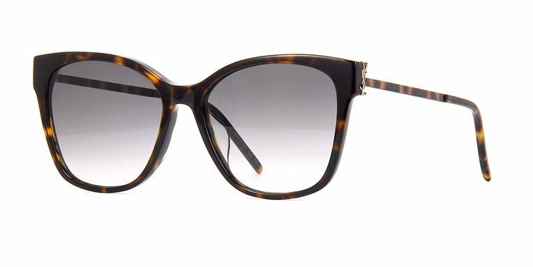 Saint Laurent SL M48S/K 004 Havana Gold/Gray Gradient Sunglasses