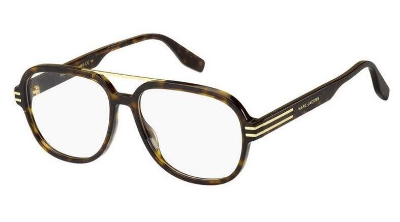 Marc Jacobs MARC-638 0086/00 Havana Oval Men's Eyeglasses