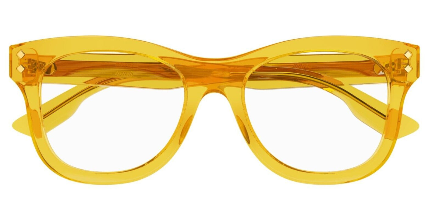Gucci GG1086O 006 Yellow Soft Cat-Eye Women's Eyeglasses
