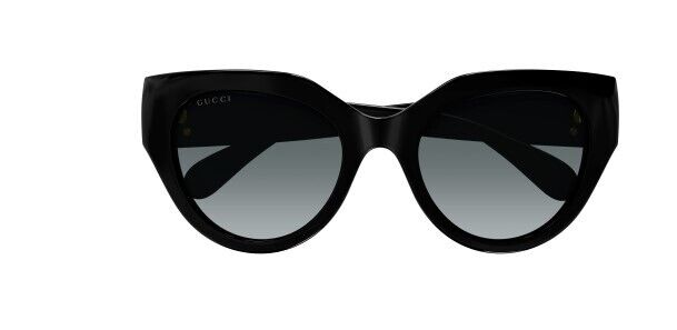 Gucci GG 1408S 001 Black/Grey Cat Eye Gradient Women's Sunglasses