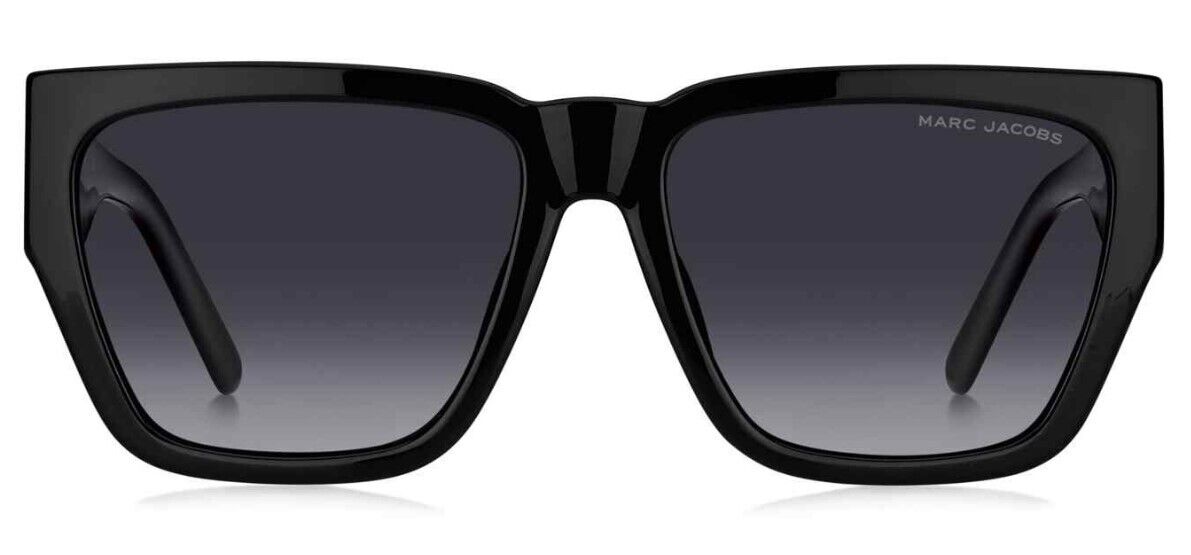 Marc Jacobs MARC-646/S 008A/WJ Black/Grey Polarized Rectangular Sunglasses