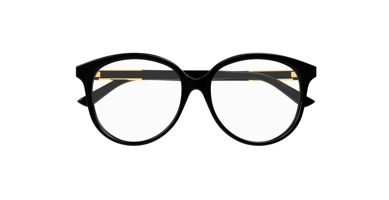 Gucci GG1194OA 001 Black with Gucci Bold Logo Soft Cat-Eye Women's Eyeglasses