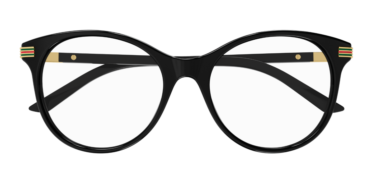 Gucci GG1450O 001 Black Round Women's Eyeglasses
