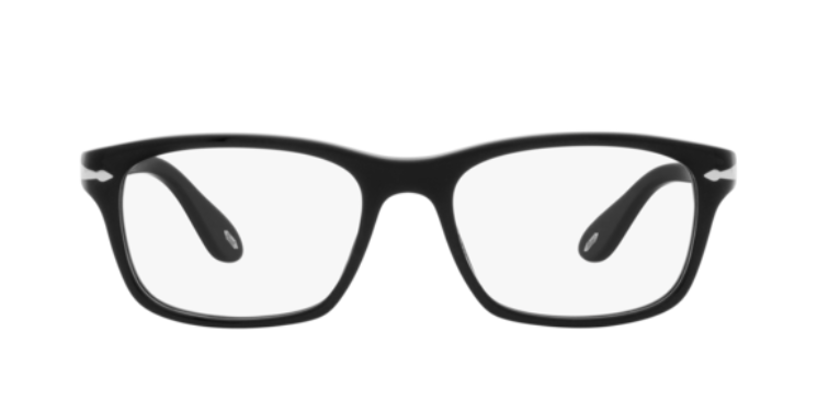 Persol 0PO3012V 1154 Black/ Silver Square Men's Eyeglasses