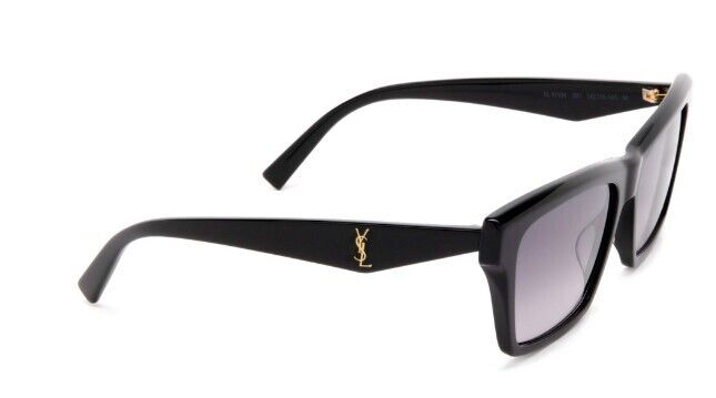 Saint Laurent SL M104 001 Black/Gray Gradient rectangle Unisex Sunglasses