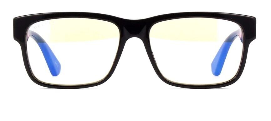 Gucci GG0340S 011 Black-Green/Blue Light-Yellow Eyeglasses/Sunglasses