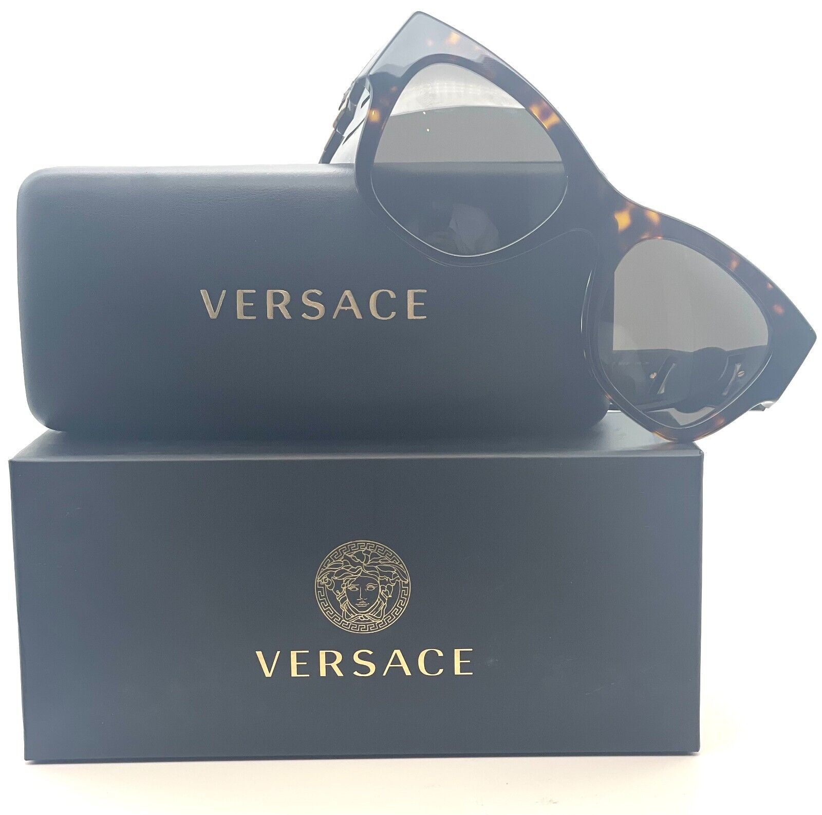 Versace VE4415U 108/3 Havana Brown Cat-Eye Women's Sunglasses