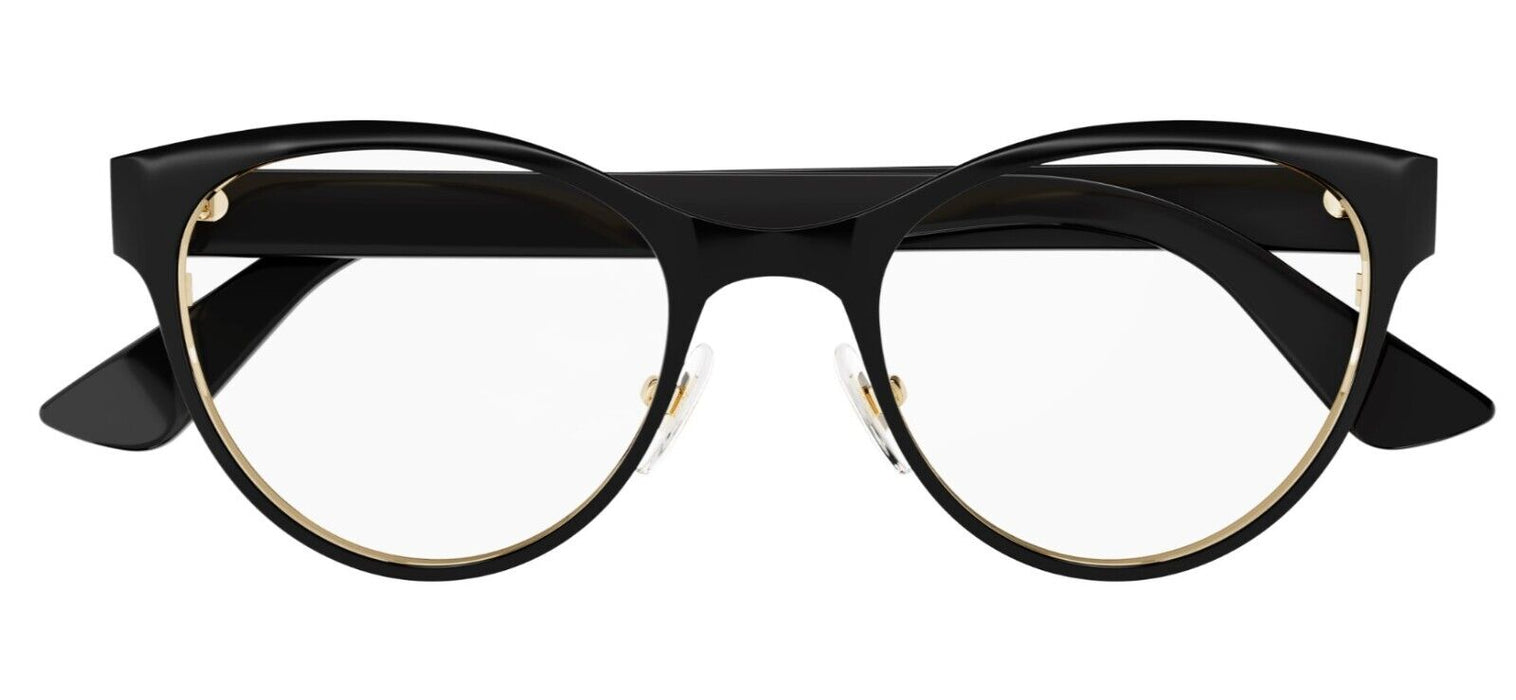 Gucci GG1114O 001 Black Cat Eye Round Women's Eyeglasses