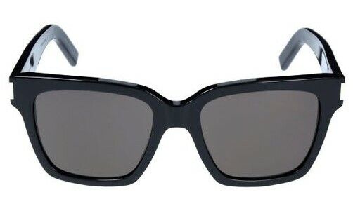 Saint Laurent SL507 001 Black/Grey Rectangular Unisex Sunglasses