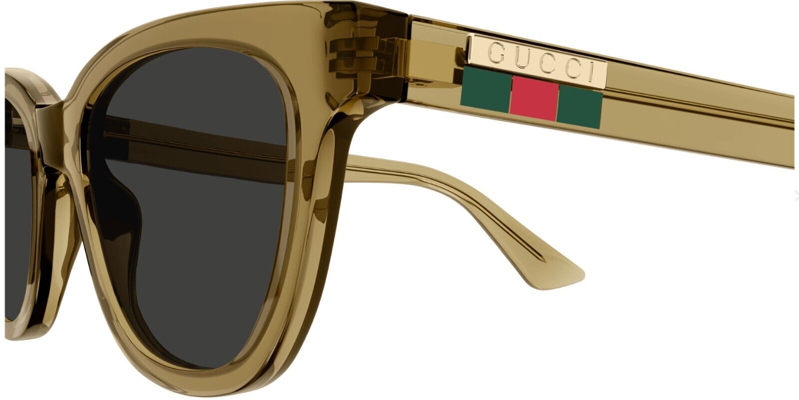 Gucci GG1116S 004 Brown/Grey Rectangular Men's Sunglasses