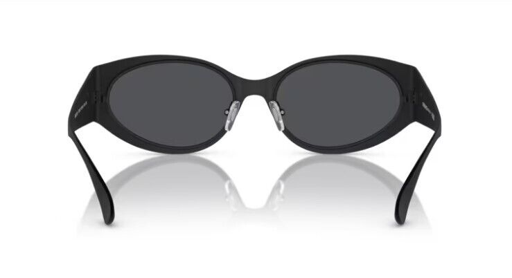 Versace 0VE2263 126187 Matte black/Dark Grey Oval Women's Sunglasses