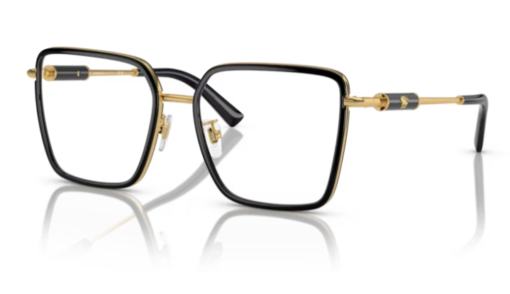 Versace VE1294D 1511 - Black 55 MM Square Women's Eyeglasses
