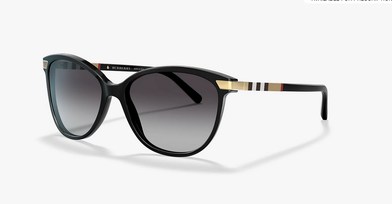 Burberry  BE4216 30018G  Black/Brown Gradient Cat-Eye Women's Sunglasses